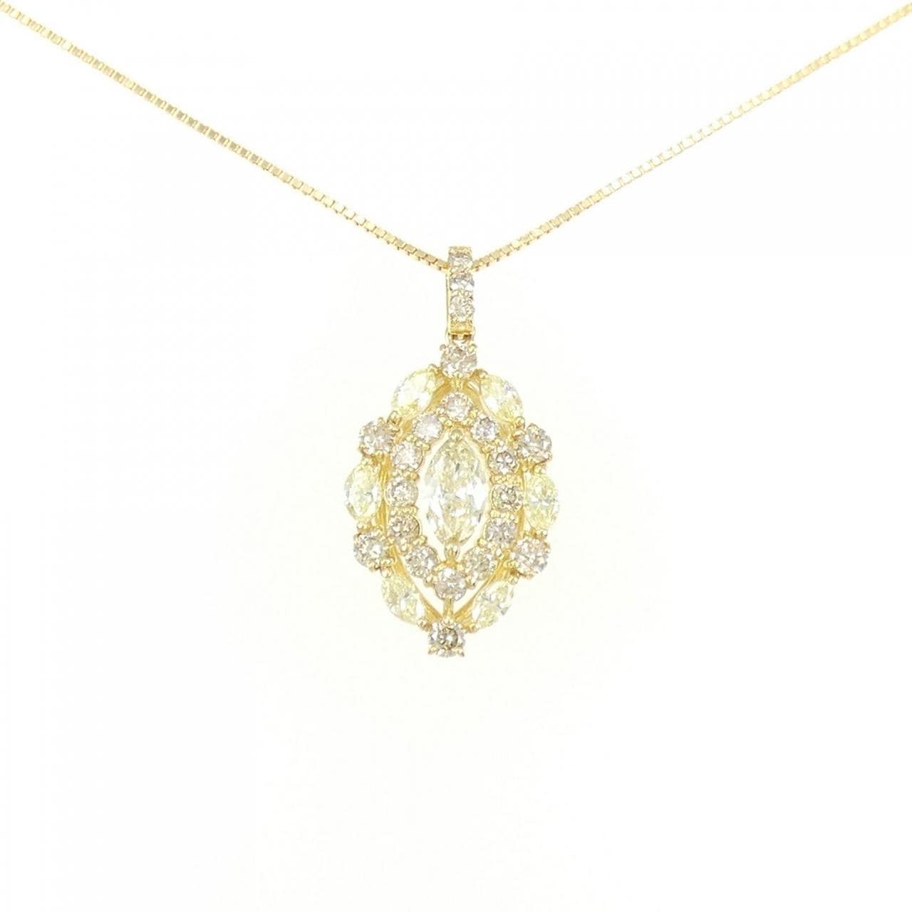 KOMEHYO】【新品】K18YG ダイヤモンド ネックレス 1.00CT【新品】-