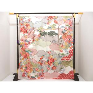 【新品】振袖　友禅金彩加工【滝泰】