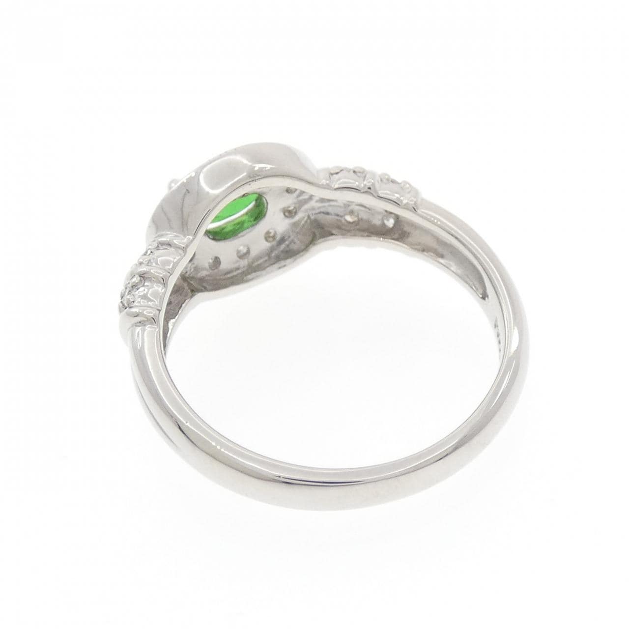 PT900 グリーンガーネット リング 0.52CT