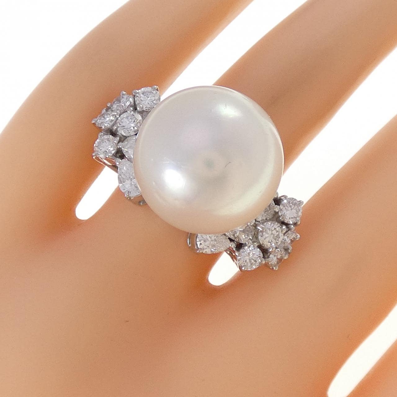 PT900 白蝶パール リング 15.9mm