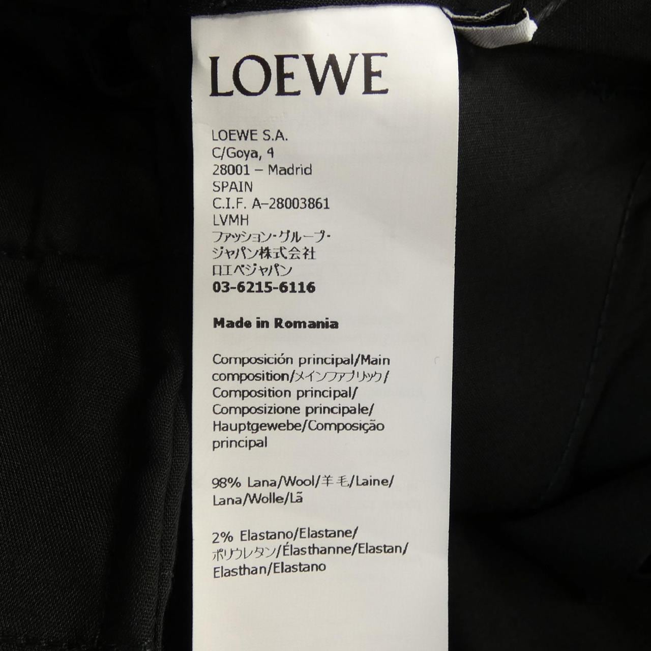 ロエベ LOEWE Q825Y04X05 パンツ