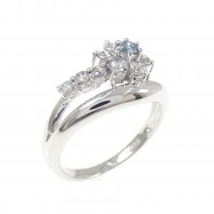 PT900 フラワー ダイヤモンド リング 0.50CT