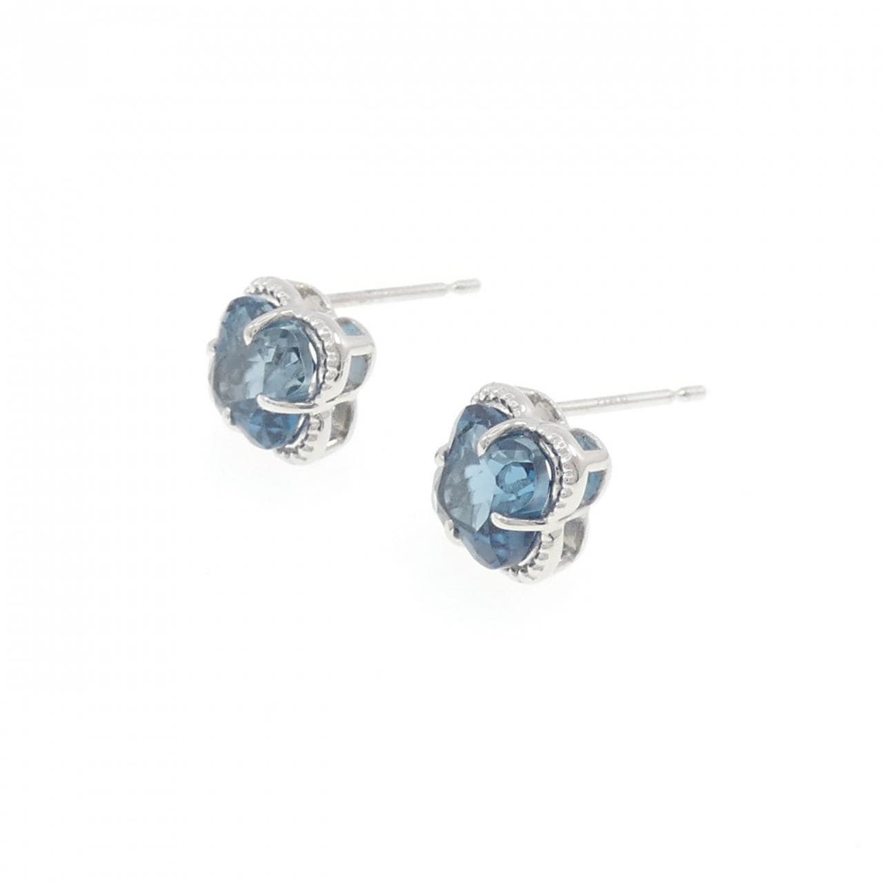 チャーミー ブルートパーズ ピアス 2.59CT