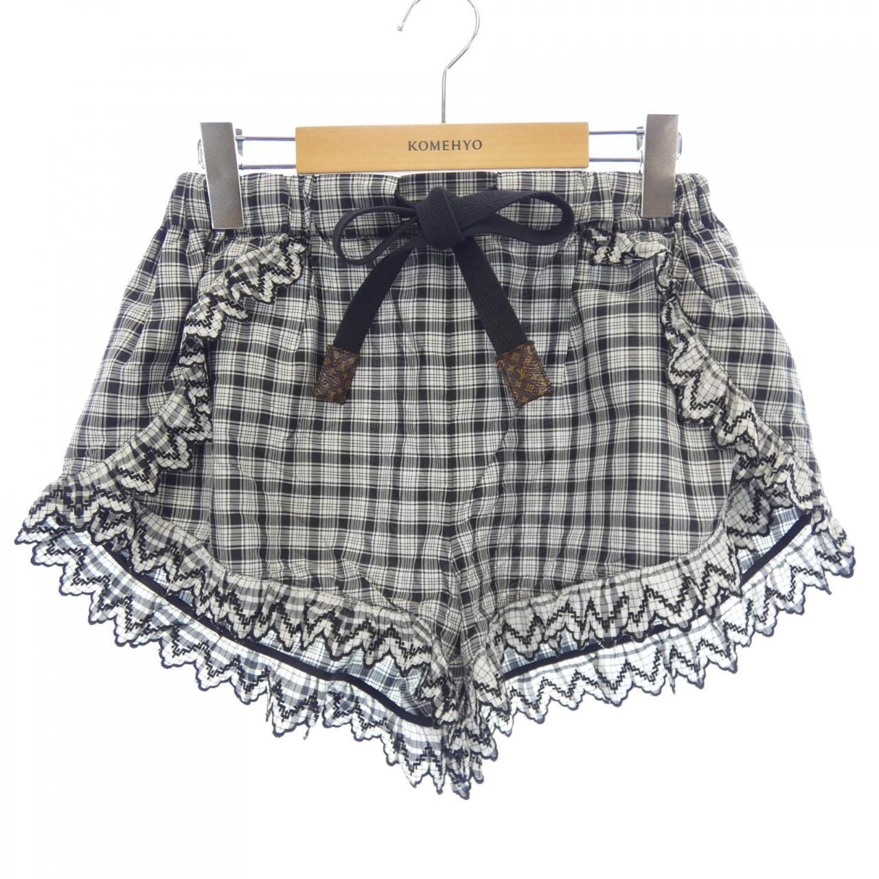 ルイヴィトン LOUIS VUITTON チェックラッフルディテールミニ FNPB02MQ5 ショートパンツ