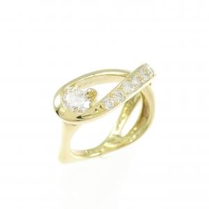 K18YG ダイヤモンド ピンキーリング 0.47CT