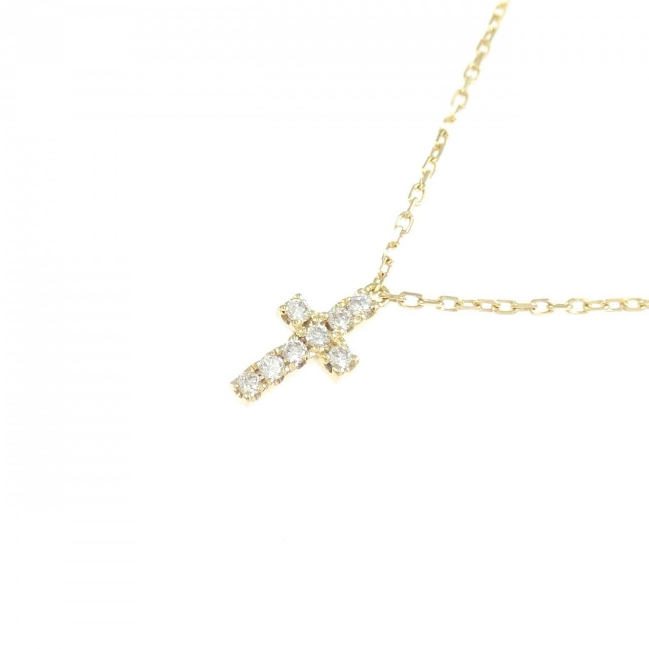 アーカー クロスパヴェ ネックレス 0.05CT