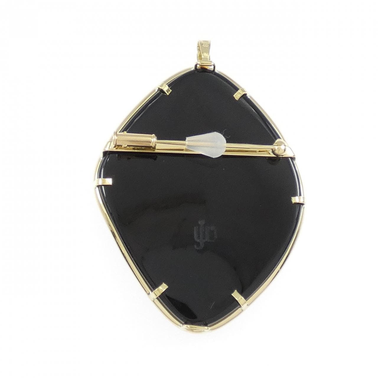 K18YG メノウカメオ ブローチ