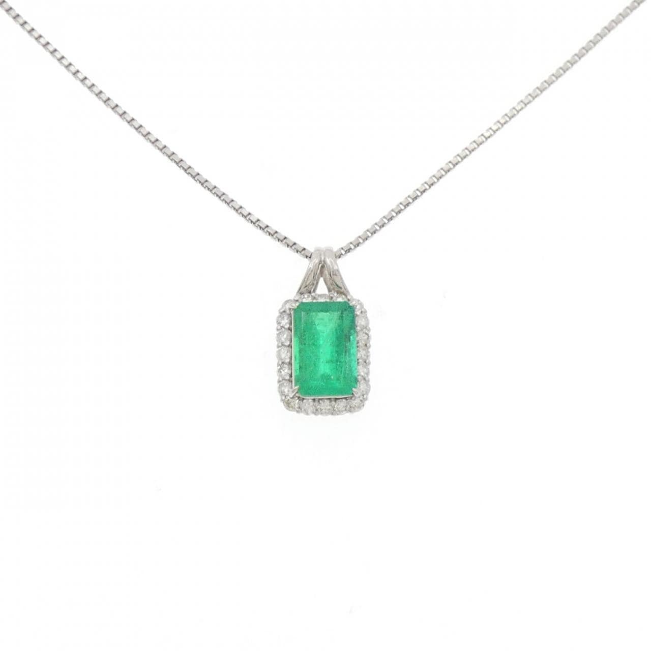 PT900/PT850 Emerald Necklace 1.96CT