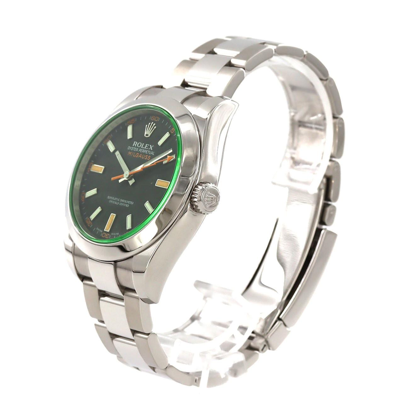 ロレックス ミルガウス 116400GV SS 自動巻 M番