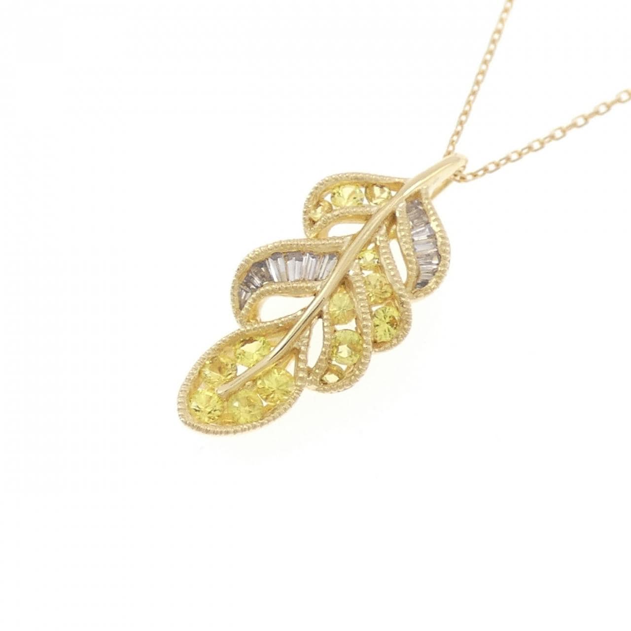 K18YG サファイヤ ネックレス 0.40CT