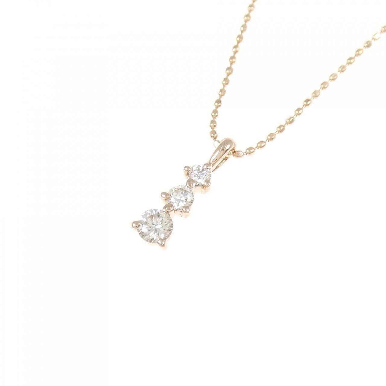 K10PG ダイヤモンド ネックレス 0.18CT