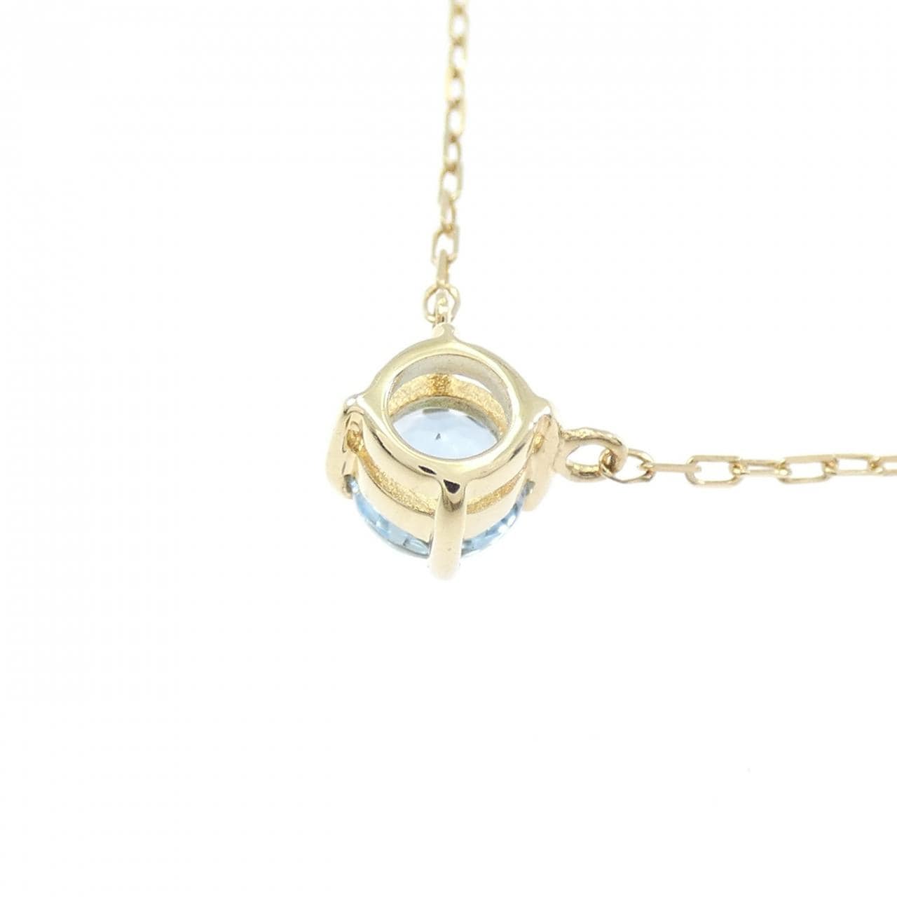 K18YG アクアマリン ネックレス 0.24CT