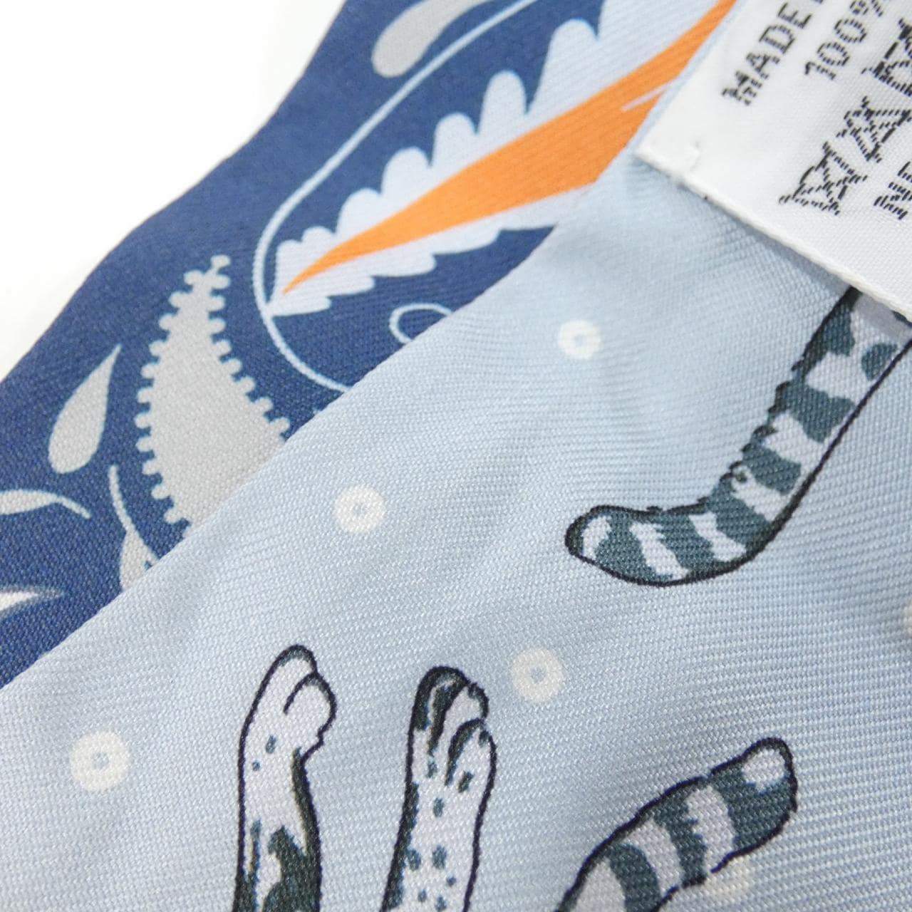 エルメス GUEPARDS BANDANA ツイリー 064179S スカーフ