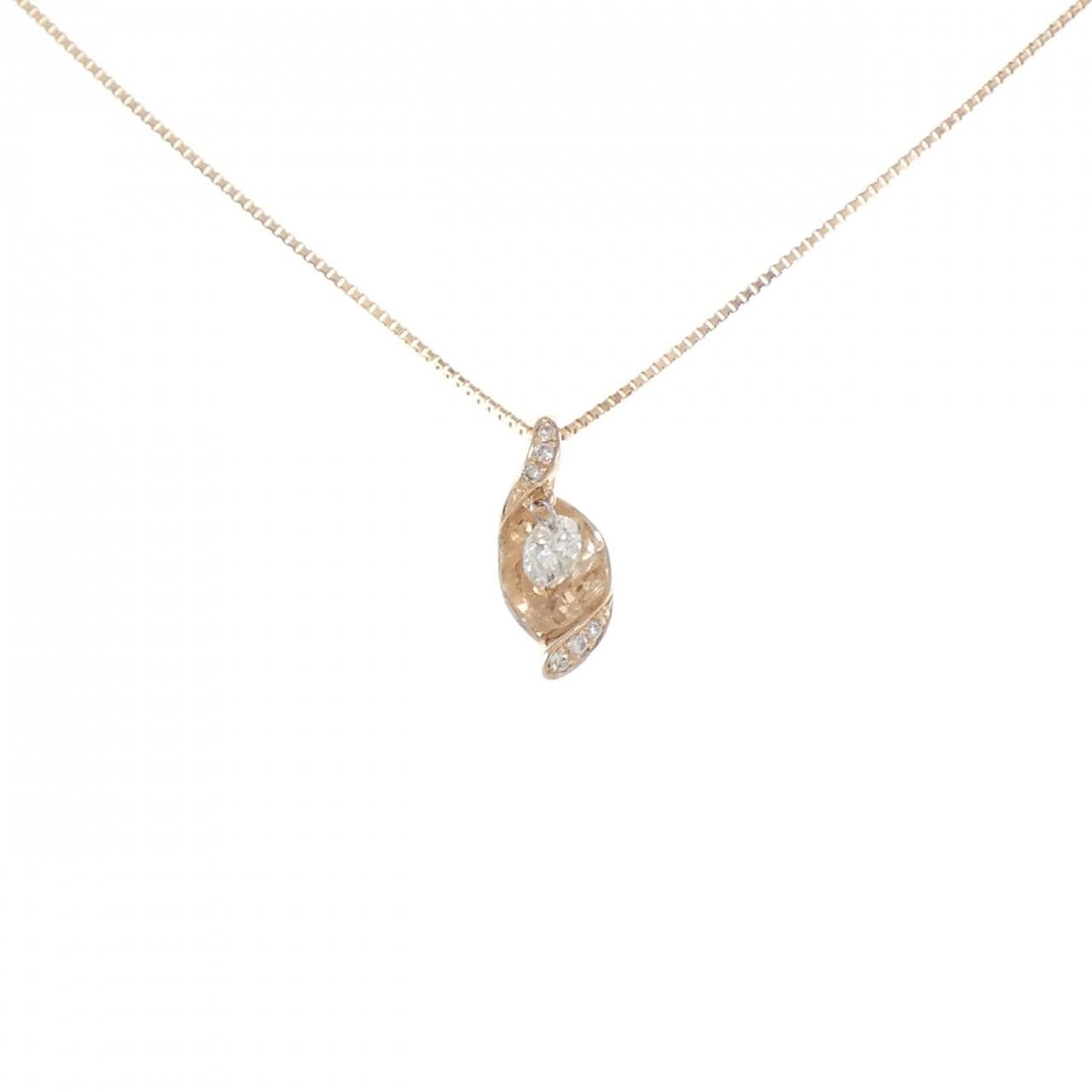 K18PG ダイヤモンド ネックレス 0.30CT