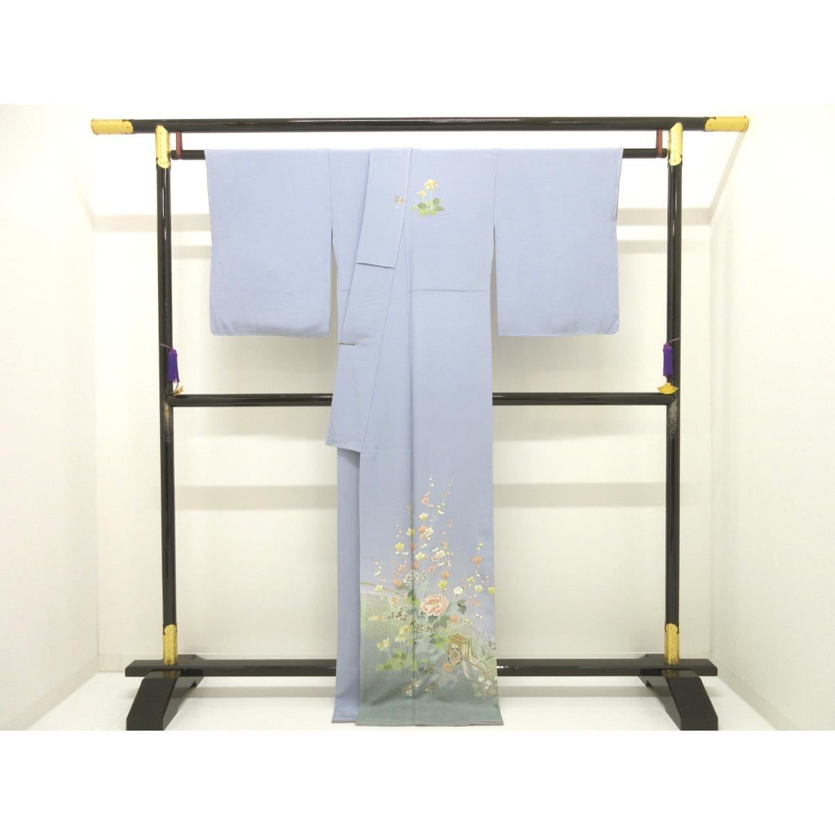 【未使用品】訪問着　友禅刺繍加工　きもの・長襦袢　２点セット