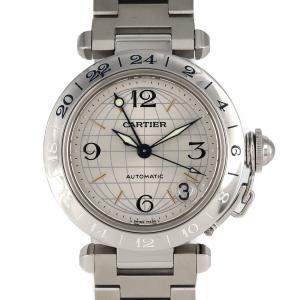カルティエ パシャC GMT W31029M7 SS 自動巻