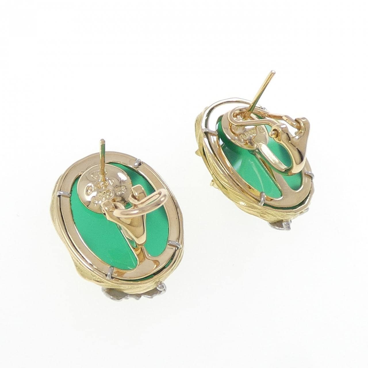 アズ タイム カルセドニー ピアス