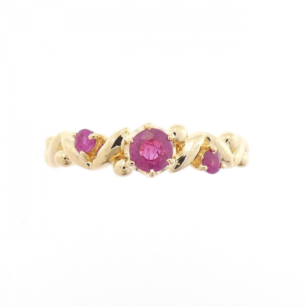 4゜C ルビー リング