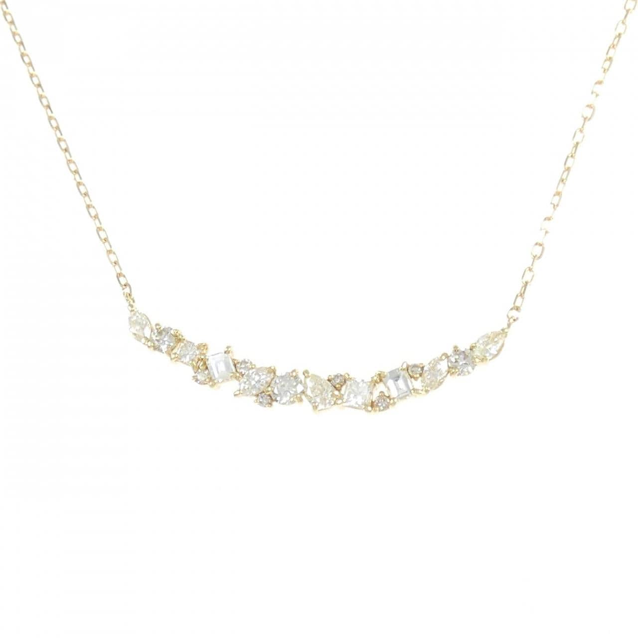 【新品】K18YG ダイヤモンド ネックレス 0.80CT