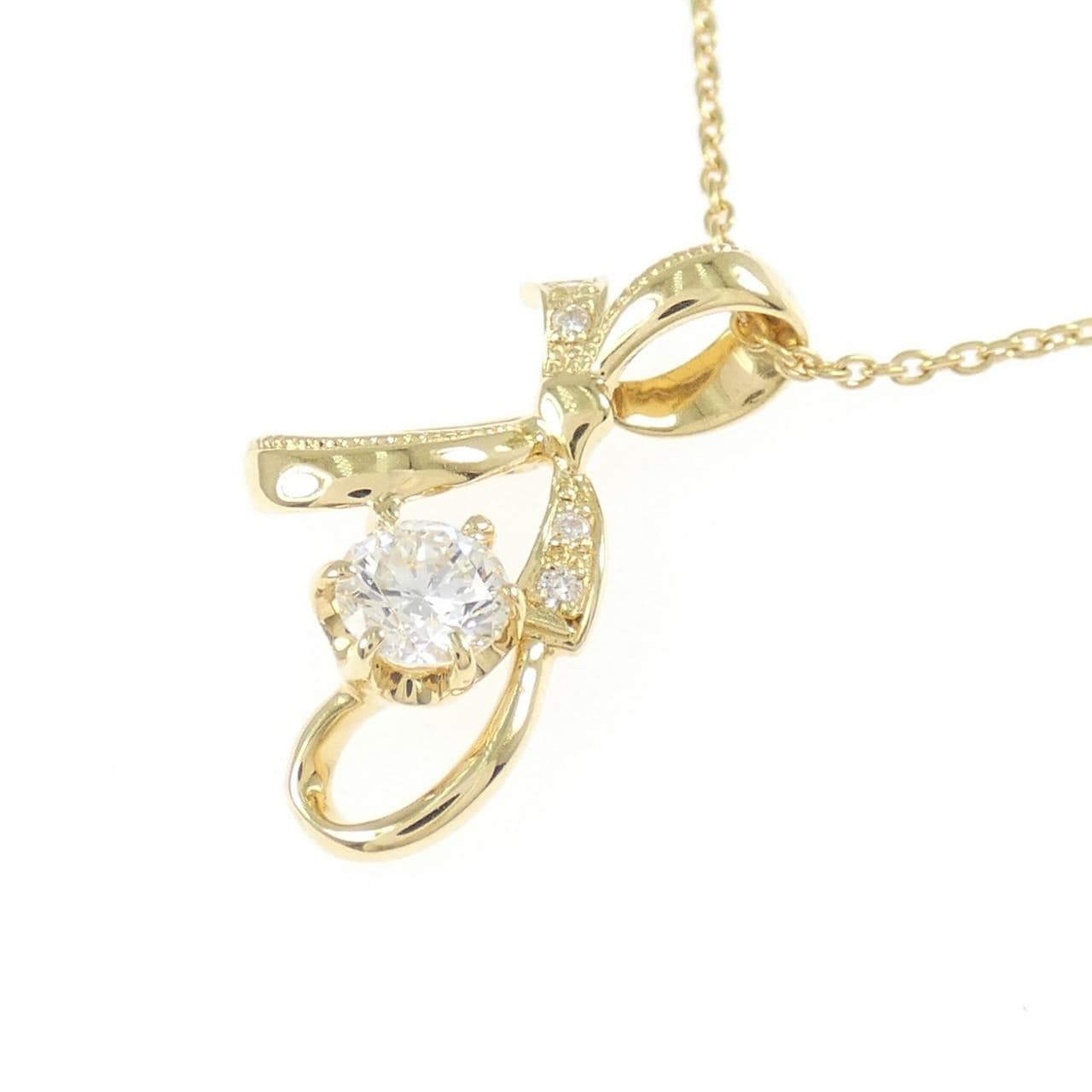 K18YG ダイヤモンド ネックレス 0.324CT F VVS2 VG