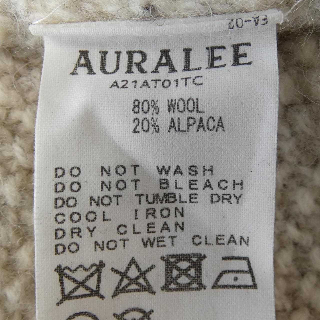オーラリー AURALEE A21AT01TC ニット