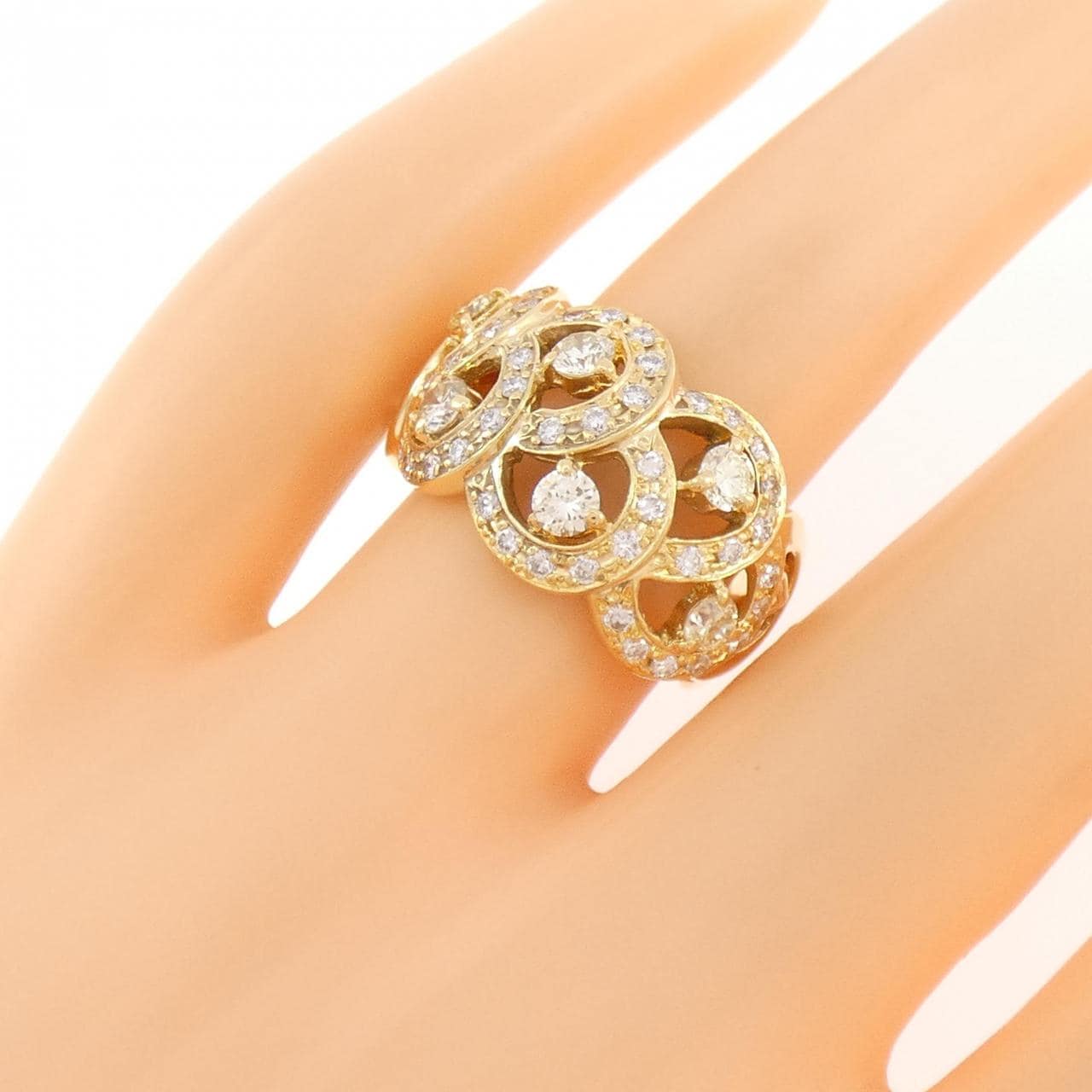 K18YG ダイヤモンド リング 1.15CT