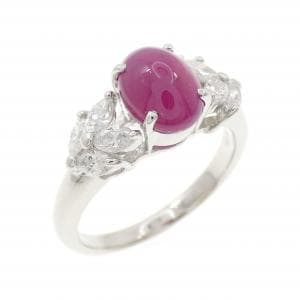PT900 ルビー リング 2.00CT