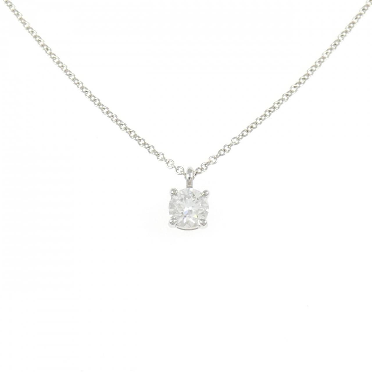 ティファニー ソリティア ネックレス 0.39CT H VVS1 EXT
