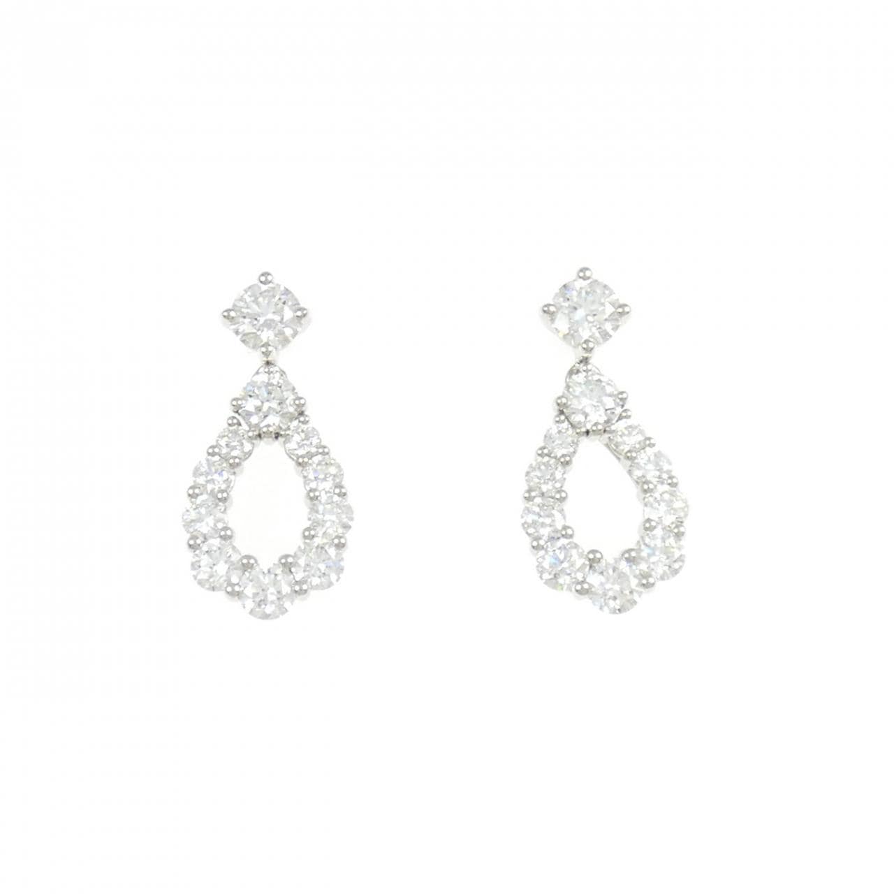 ハリーウィンストン ループ スモール ピアス 0.34CT