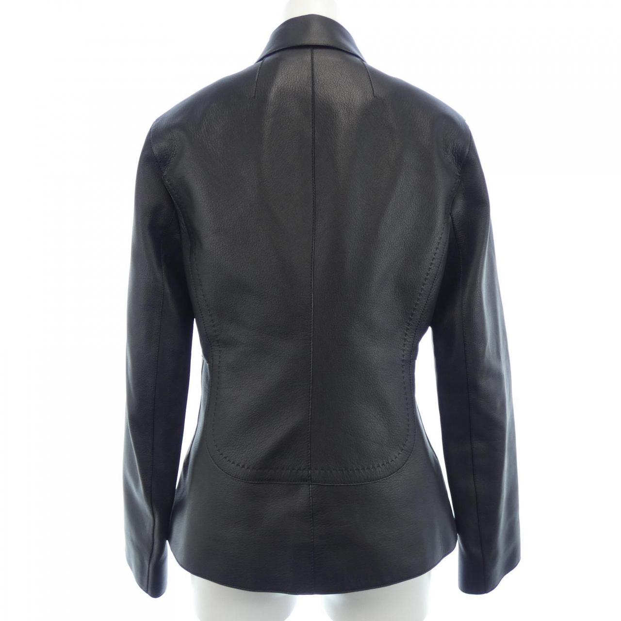 HERMES HERMES Leather Jacket