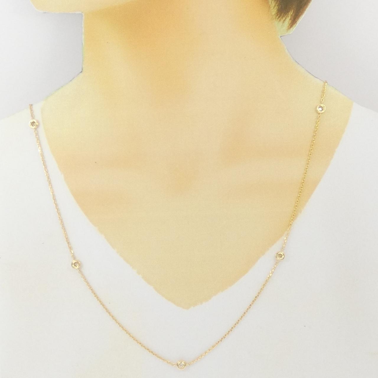 K18YG ダイヤモンド ネックレス 0.50CT
