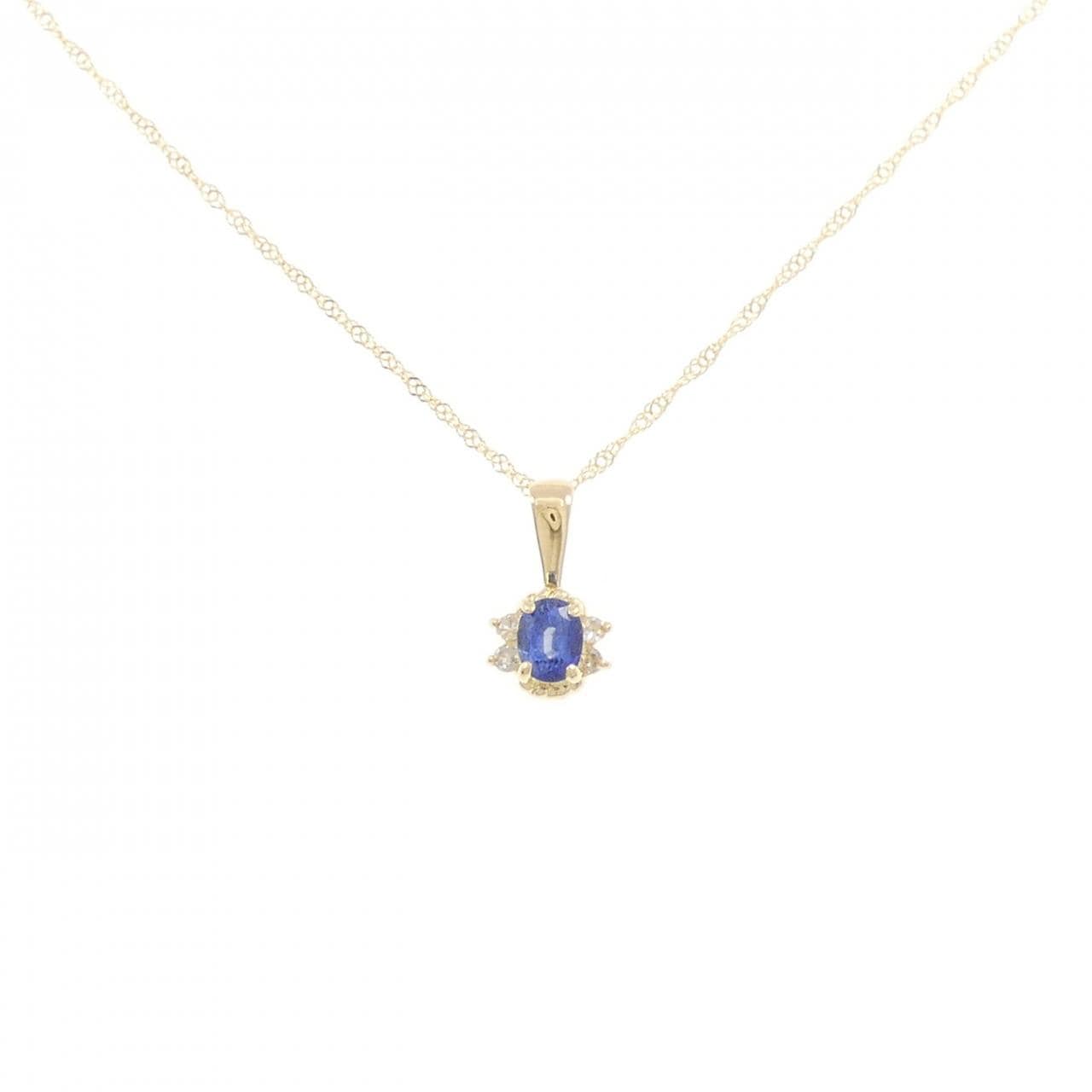 K18YG サファイヤ ネックレス