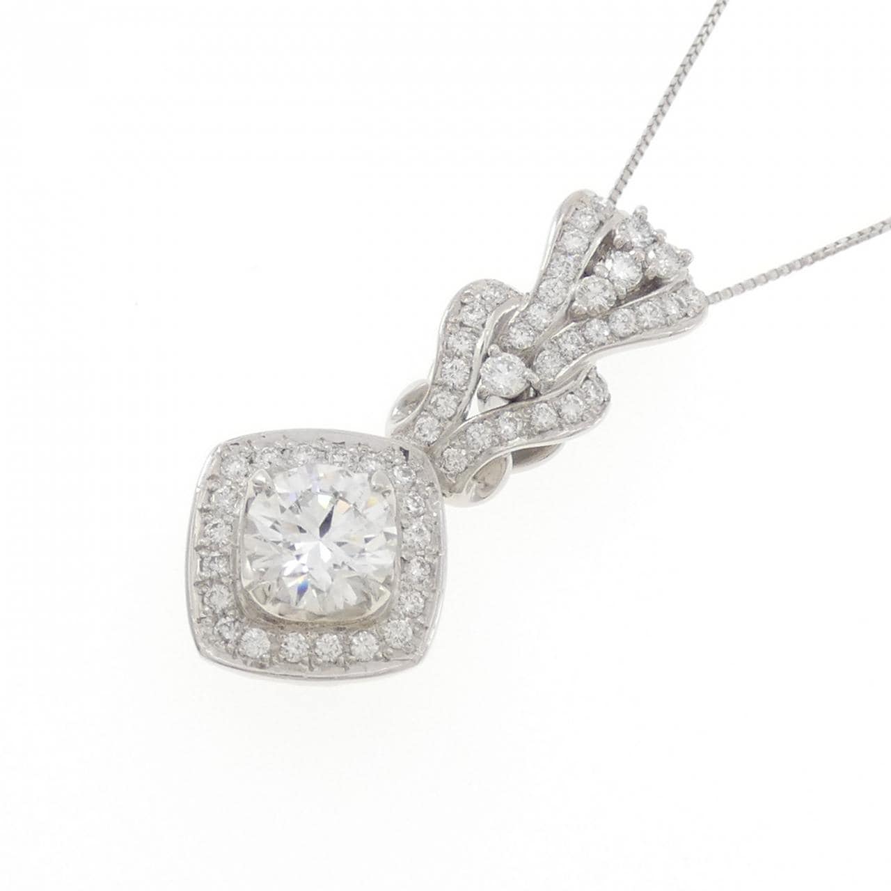 PT900/PT850 ダイヤモンド ネックレス 1.020CT D VVS2 3EXT H&C
