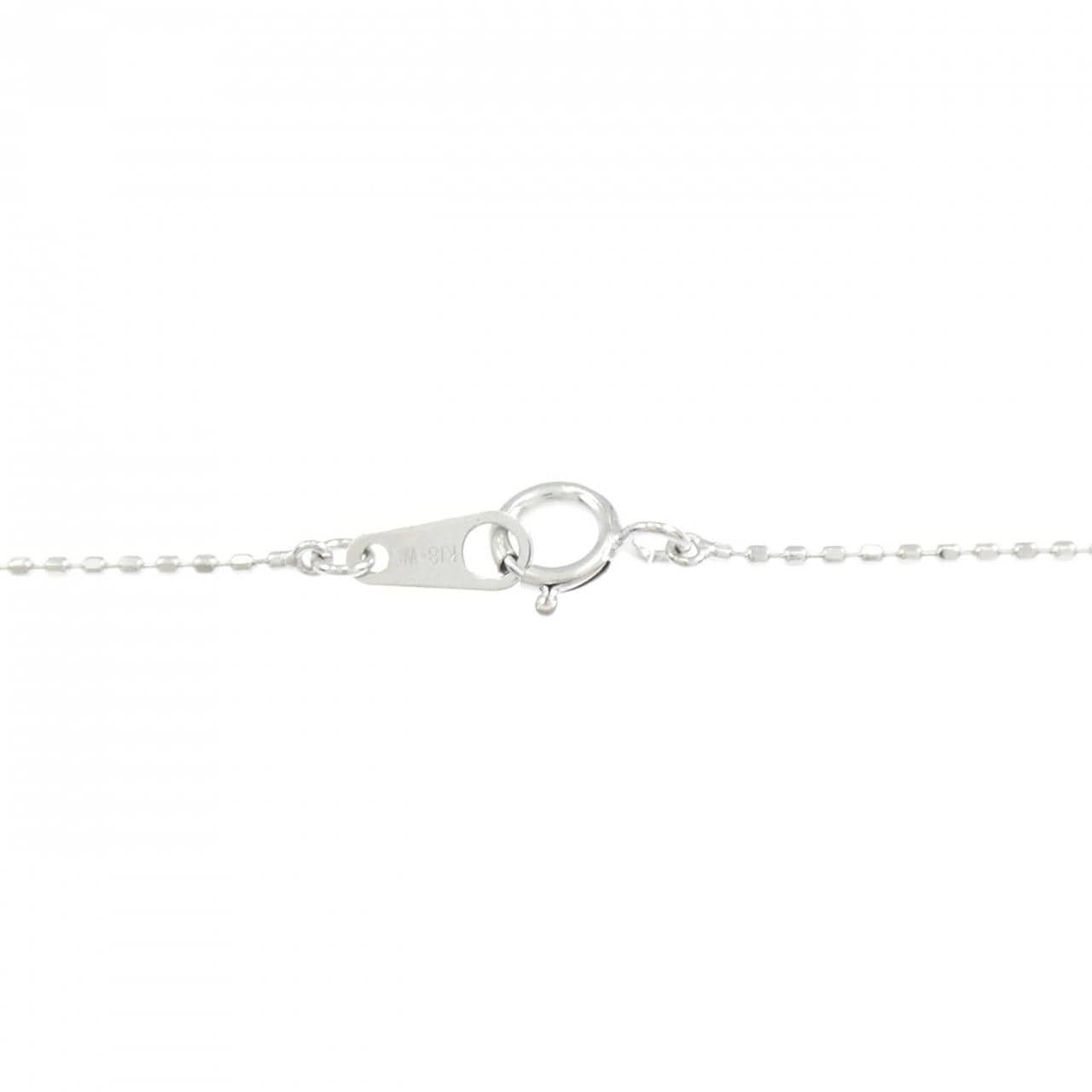 K18WG ダイヤモンド ネックレス 0.05CT