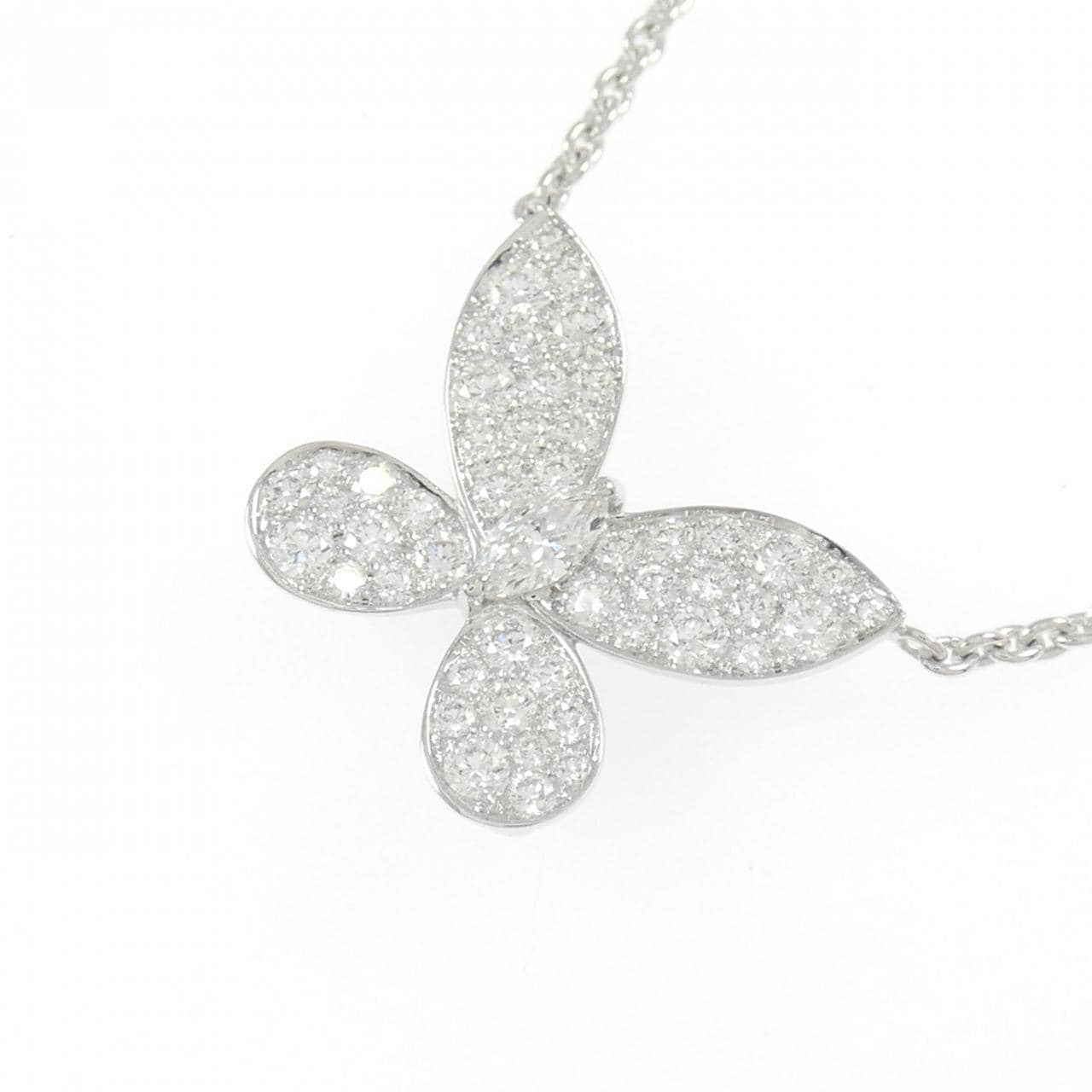 グラフ パヴェ バタフライ ミニ ネックレス