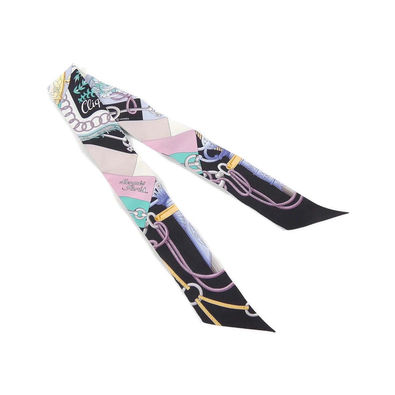 エルメス CLIQUETIS ツイリー 061574S スカーフ