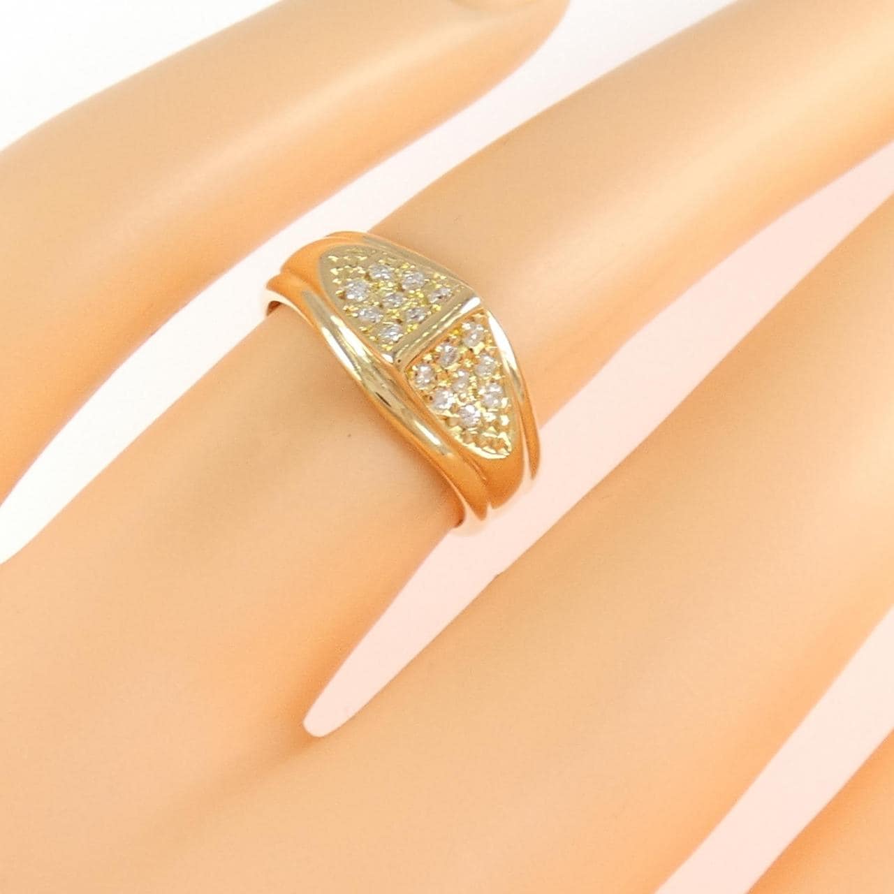 K18YG ダイヤモンド リング 0.11CT