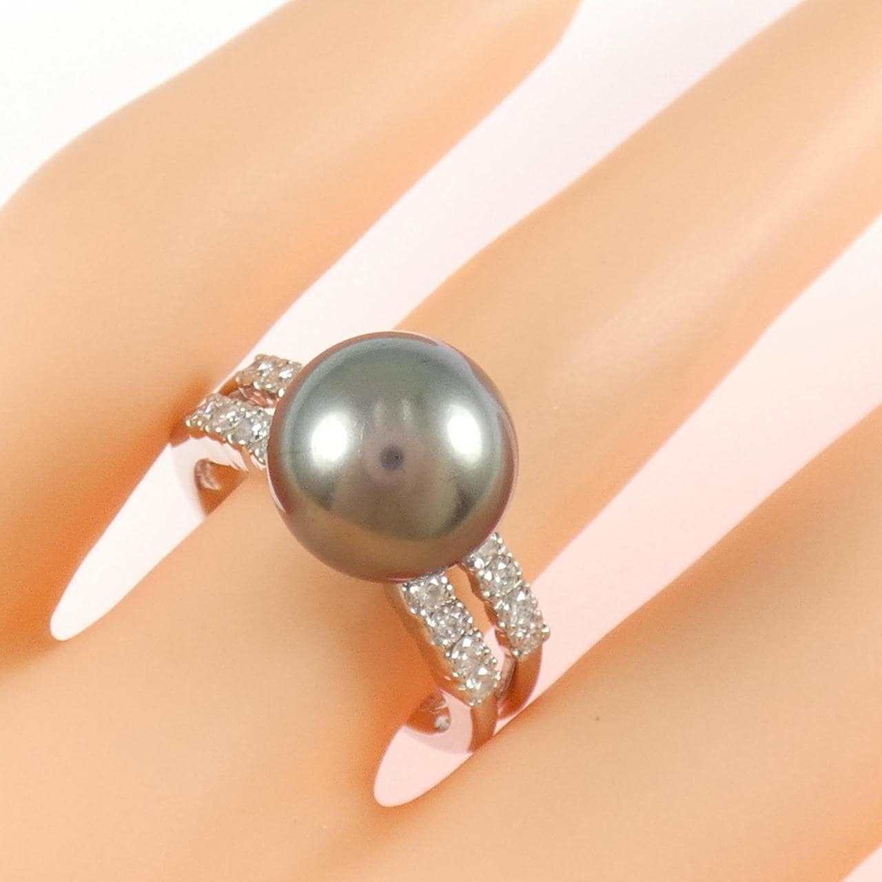 タサキ 黒蝶パール リング 10.5mm