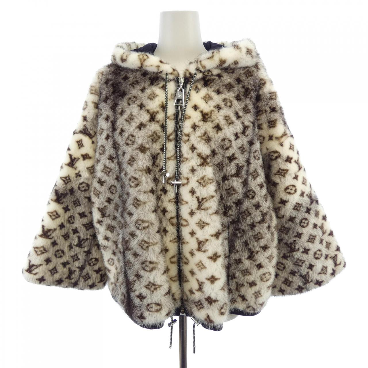 ルイヴィトン LOUIS VUITTON モノグラムブラッククロスミンクジャケット FNLJ10ZRB ジャケット