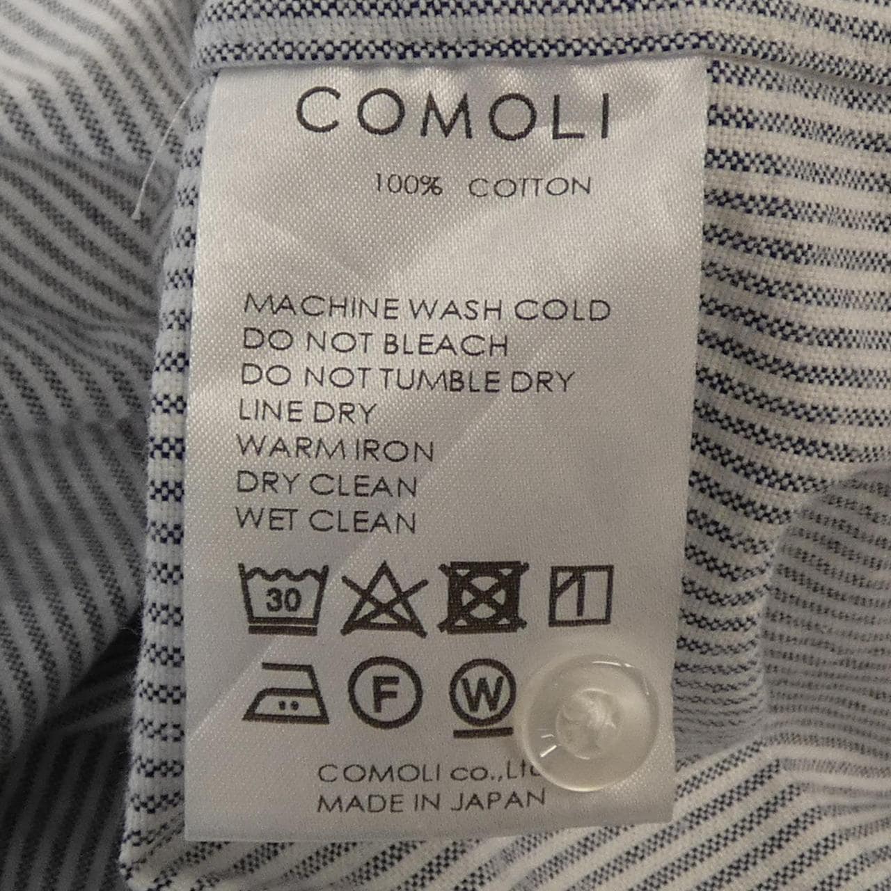 コモリ COMOLI X01-02009 シャツ