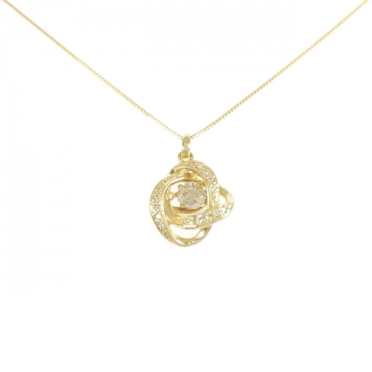 K18YG ダイヤモンド ネックレス 0.35CT
