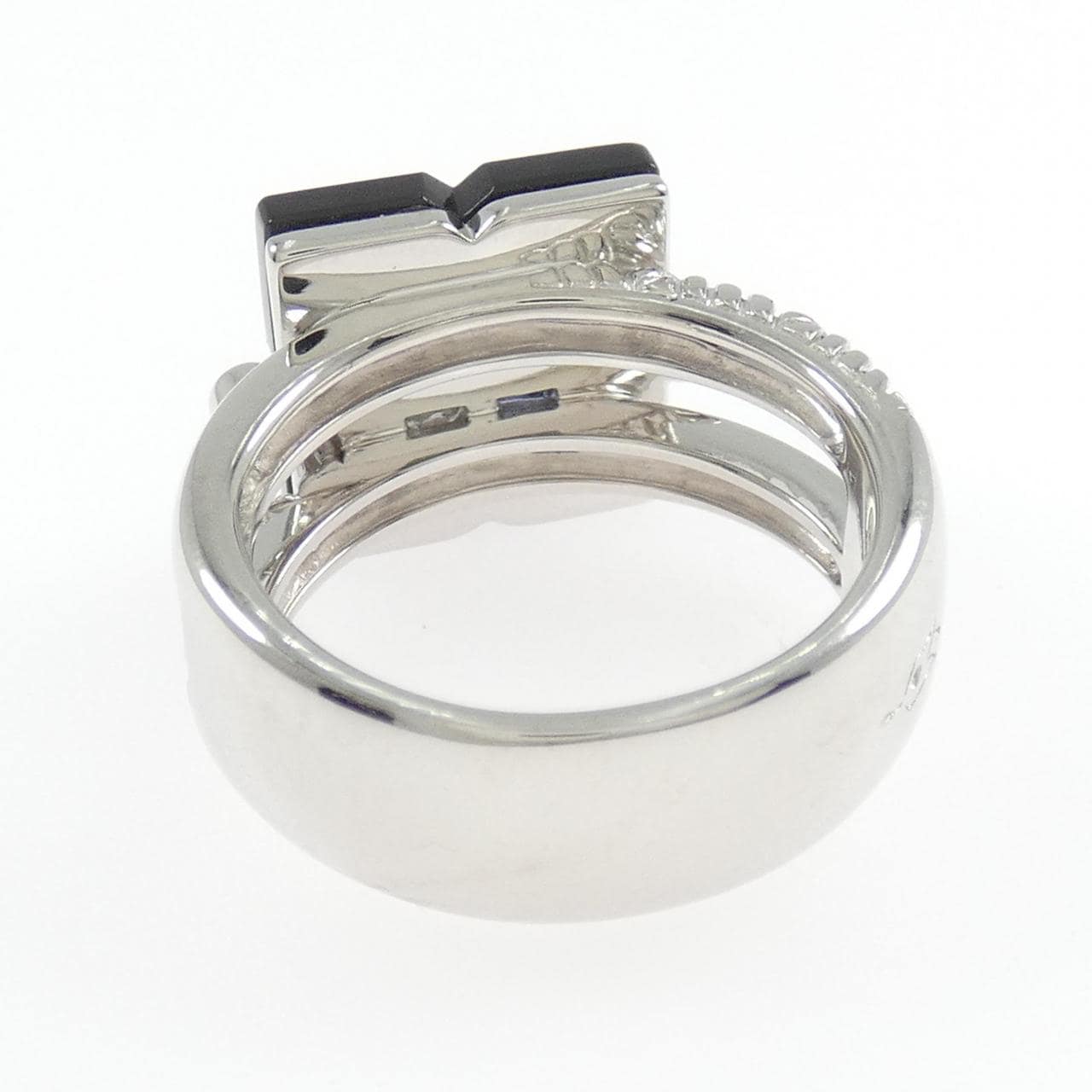 750WG カラーストーン リング