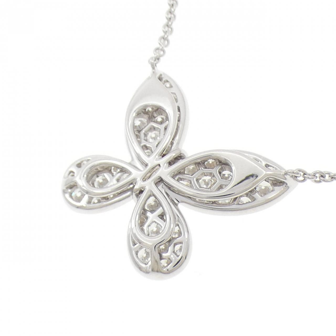 グラフ パヴェ バタフライ ネックレス