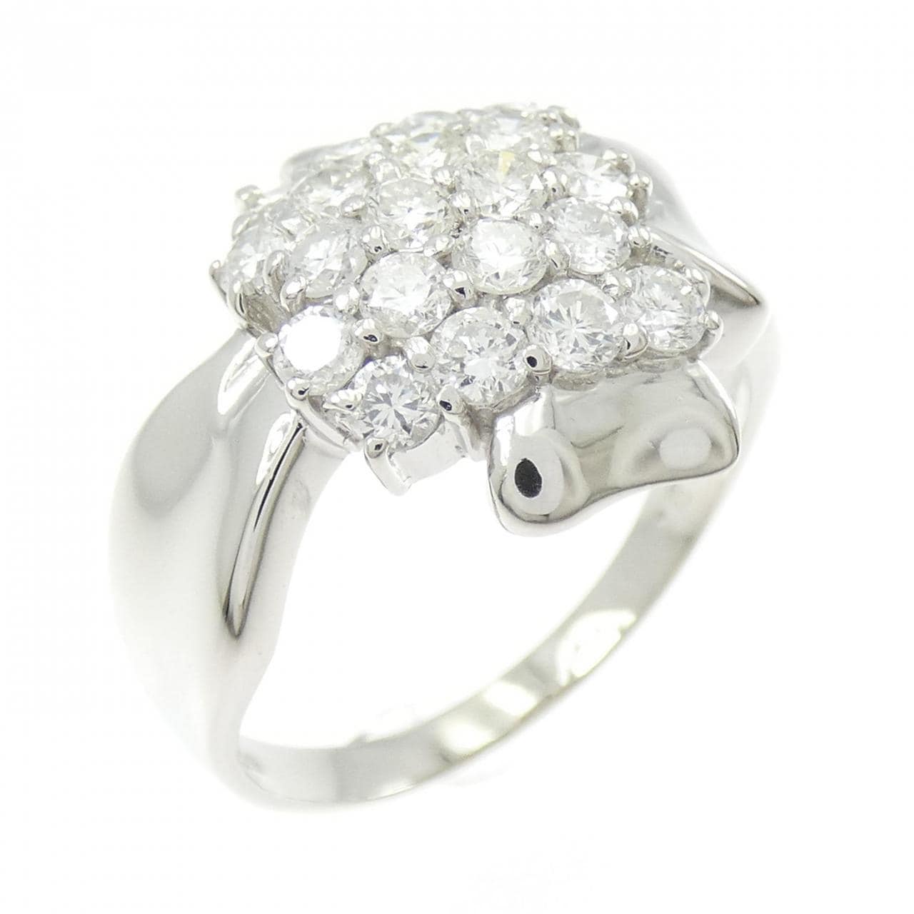 PT900 パヴェ ダイヤモンド リング 1.00CT