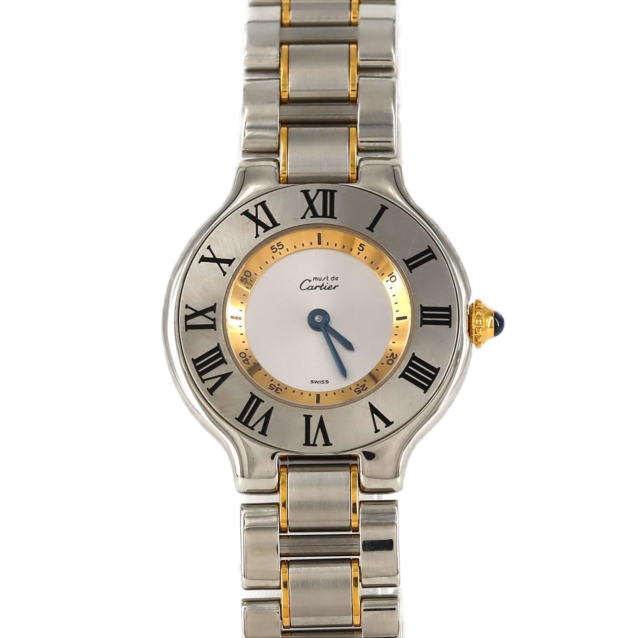 Cartier Must 21SM Combi W10075R6 SSxYG石英