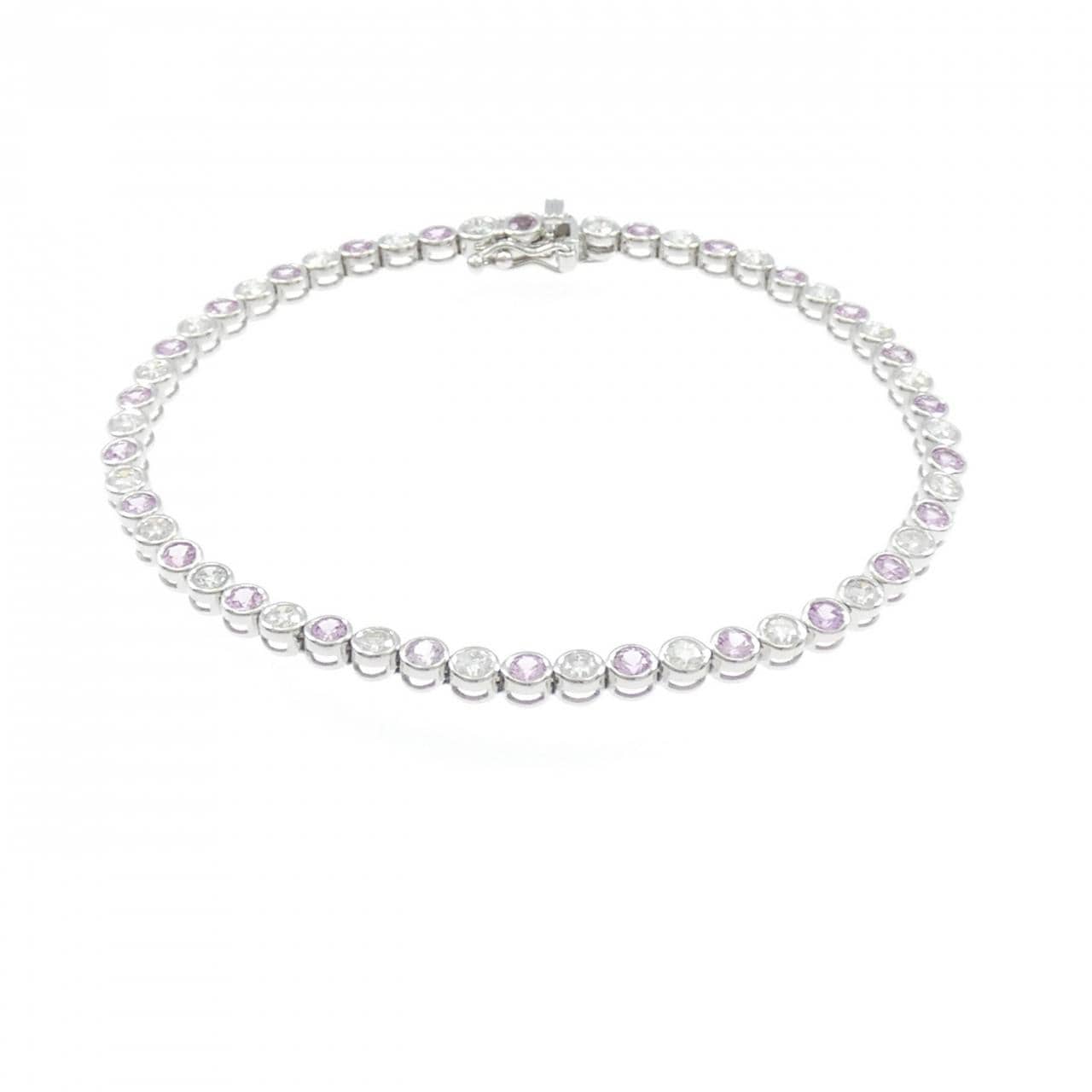 K18WG サファイヤ ブレスレット 1.71CT