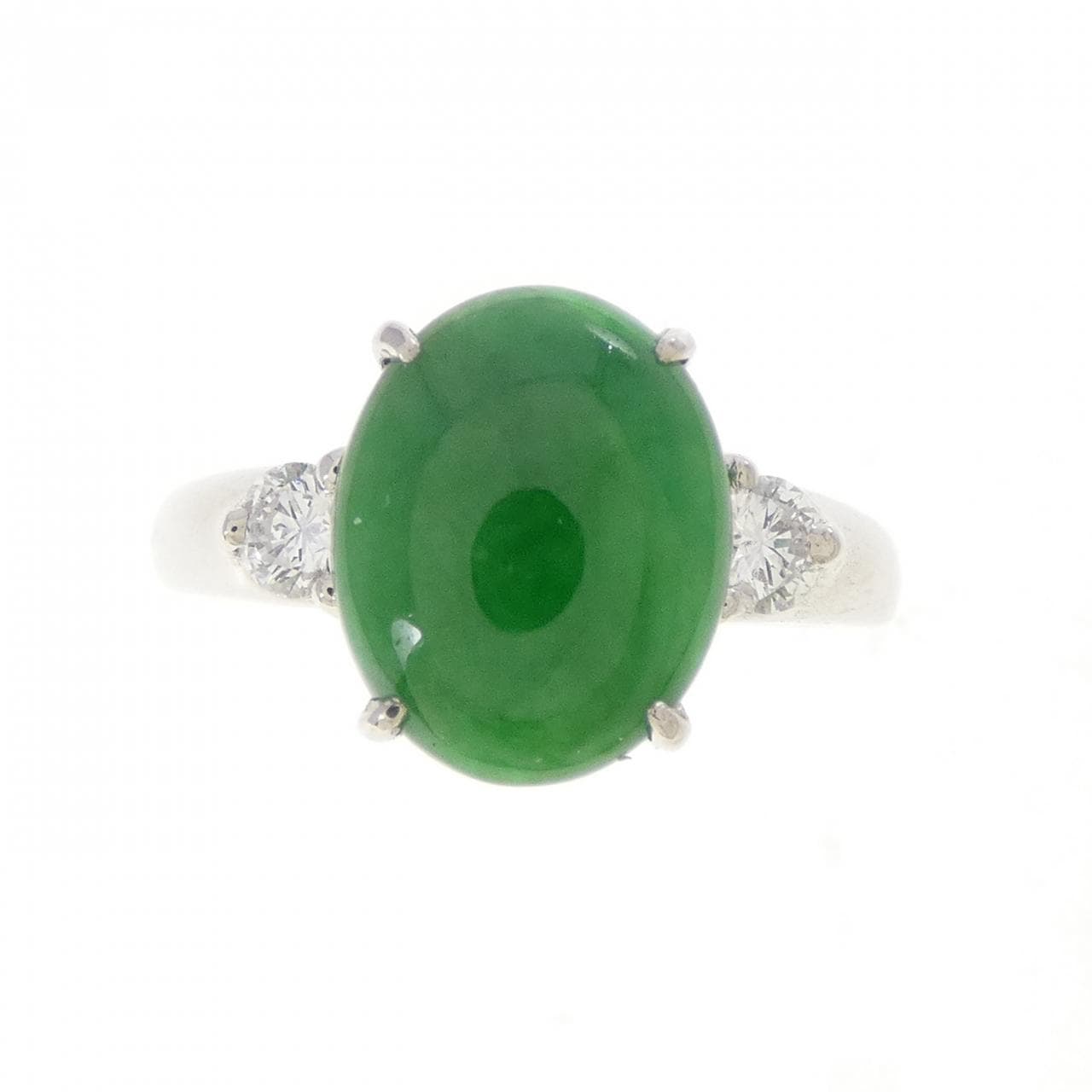 PT900 ヒスイ リング 2.75CT