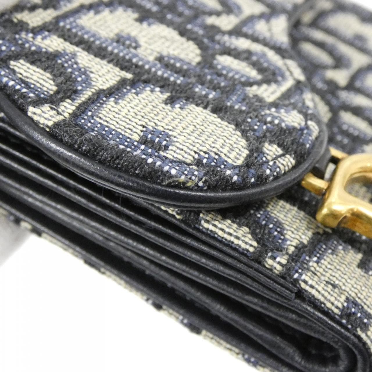 Christian DIOR DIOR OBLIQUE SADDLE LOTUS WALLET S5652CTZQ WALLET