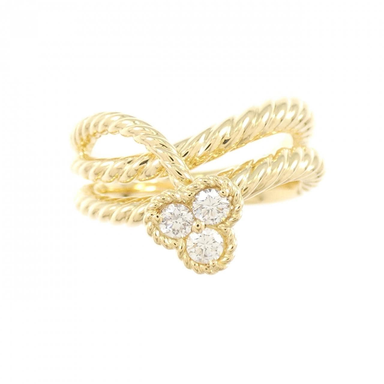 K18YG ダイヤモンド リング 0.18CT