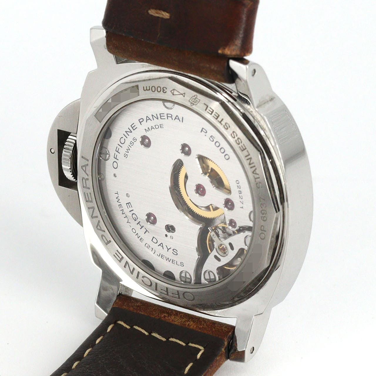 【ノーメンテナンス還元価格】パネライ ルミノールベース8DAYSアッチャイオ PAM00560 SS 手巻